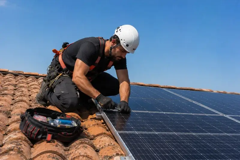 Maintenance et monitoring de panneaux solaires à Saint-Marcel-l'Éclairé